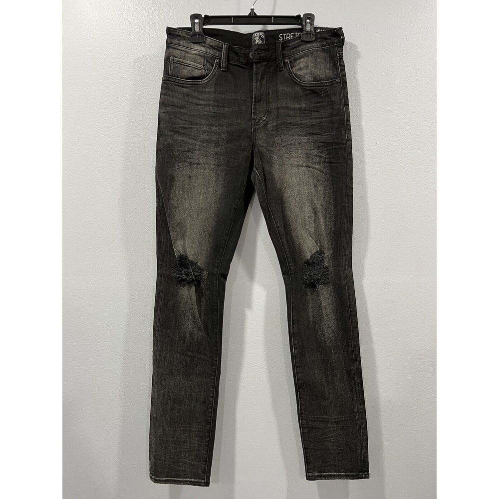 PRPS Le Sabre Slim Tapered Fit Men's Stretch Jeans ‎ Size Black 32/33